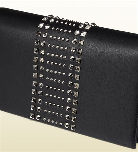 gucci broadway evening clutch black leather|Gucci mini clutch.